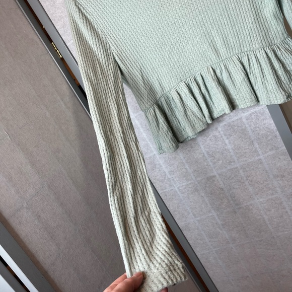 PAC Cares by PacSun Soft long sleeved top in sea foam green - Picture 3 of 4